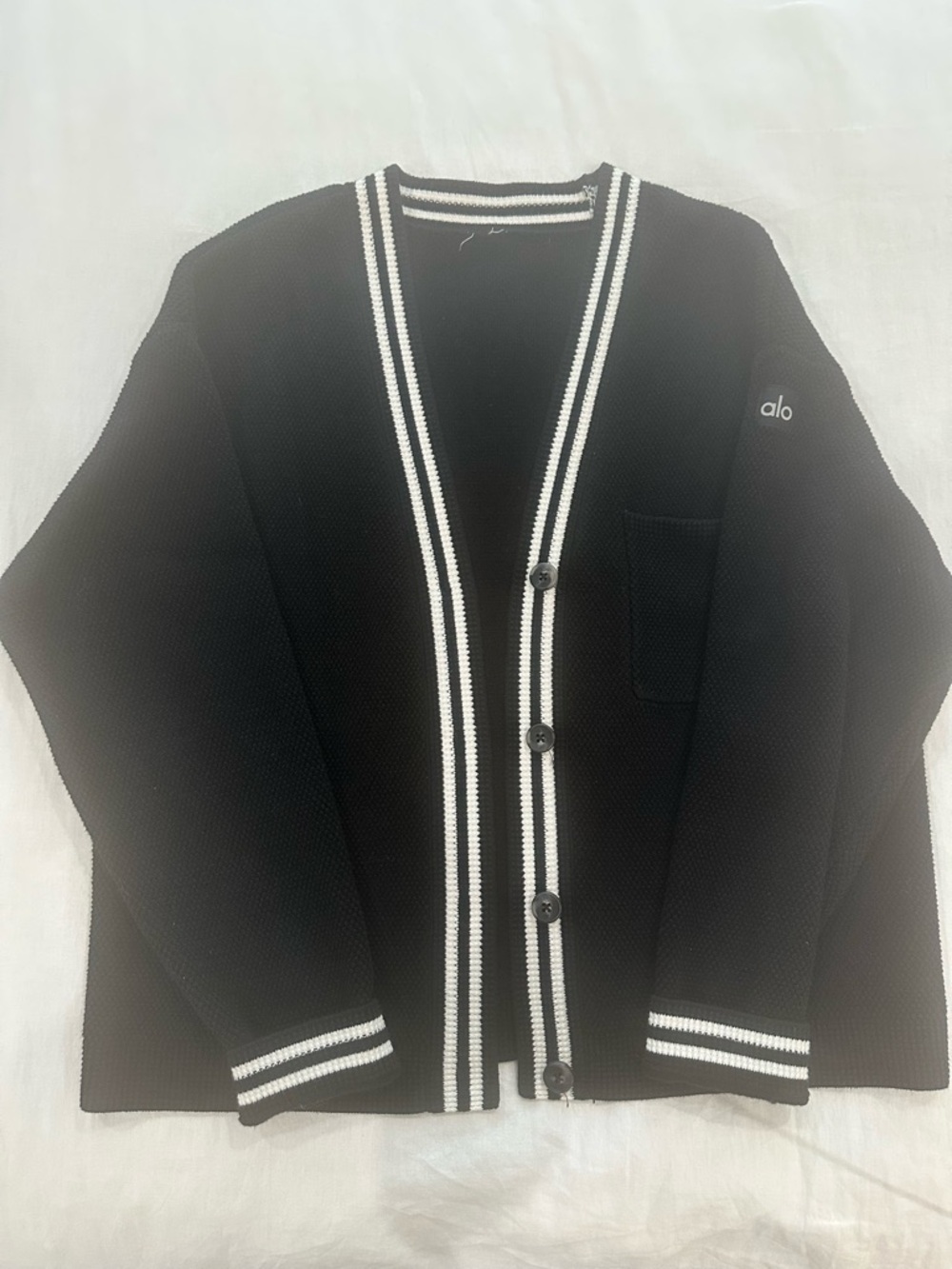 ALO Yoga tennis club sweater knit cardigan - Picture 3 of 5